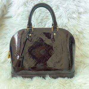 Louis Vuitton Alma Aramante monogram vernis pm